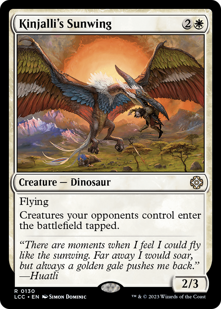 Kinjalli's Sunwing [The Lost Caverns of Ixalan Commander] | Good Games North