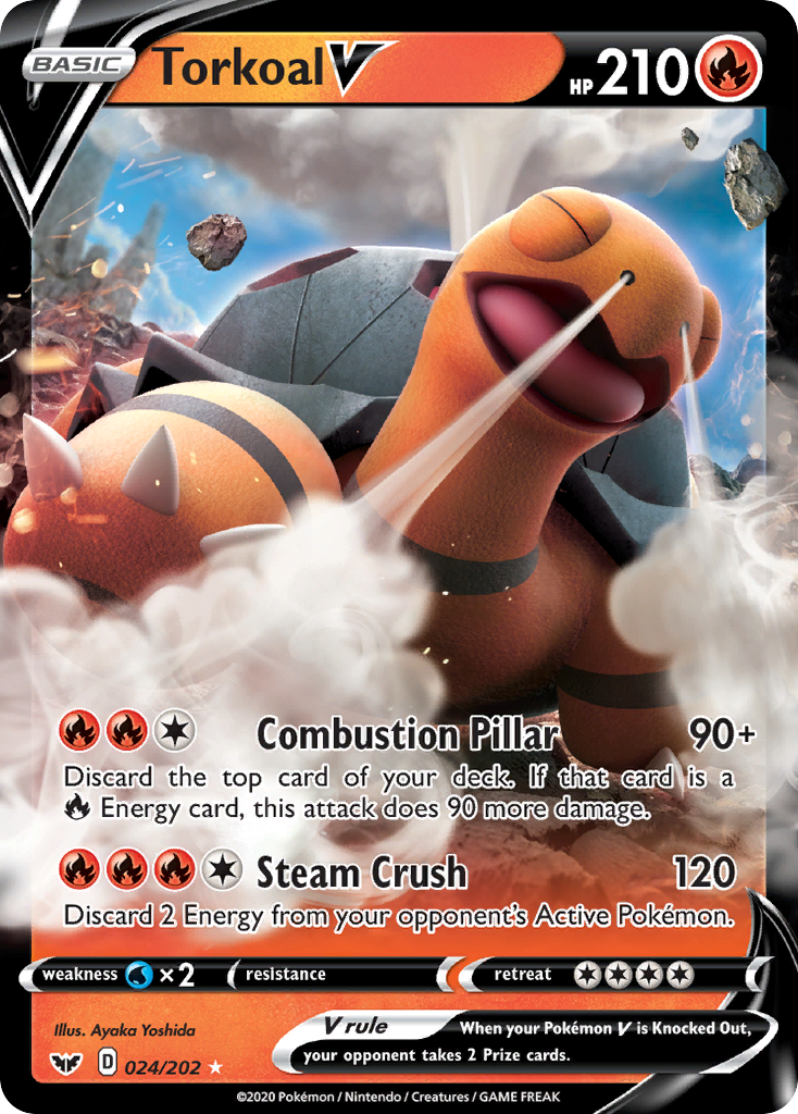 Torkoal V (024/202) [Sword & Shield: Base Set] | Good Games North