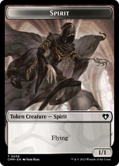 Spirit (0039) // Spider Double-Sided Token [Commander Masters Tokens] | Good Games North