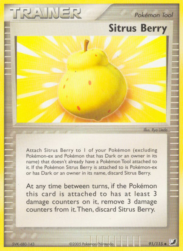 Sitrus Berry (91/115) [EX: Unseen Forces] | Good Games North