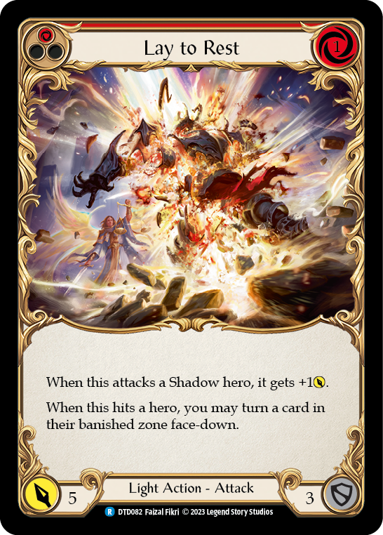 Lay to Rest (Red) [DTD082] (Dusk Till Dawn)  Rainbow Foil | Good Games North