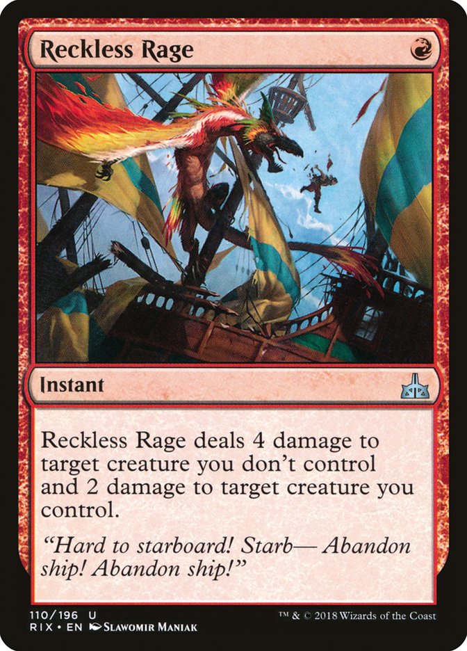 Reckless Rage (Rivals of Ixalan)  - Foil | Good Games North