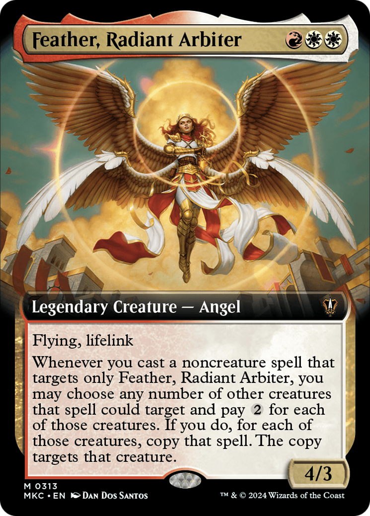Feather, Radiant Arbiter (Extended Art) [Murders at Karlov Manor Commander] | Good Games North