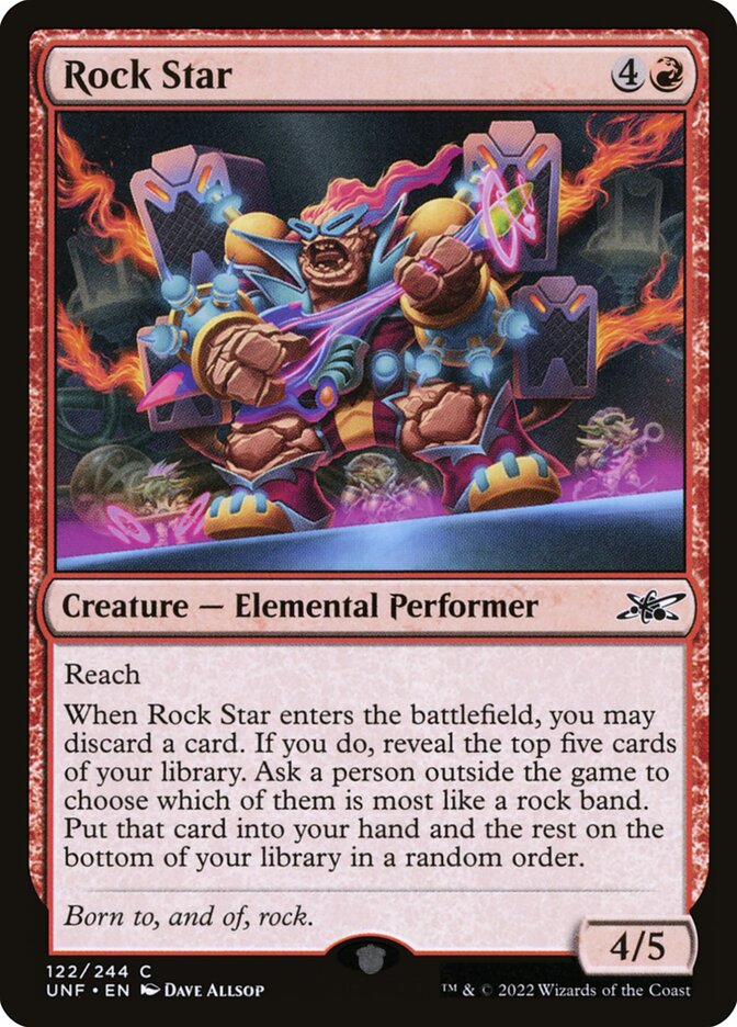 Rock Star 122 (Unfinity)  - Foil | Good Games North