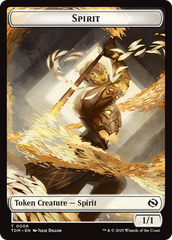 Spirit (0006) // Spirit (0007) Double-Sided Token [Tarkir: Dragonstorm Tokens] | Good Games North