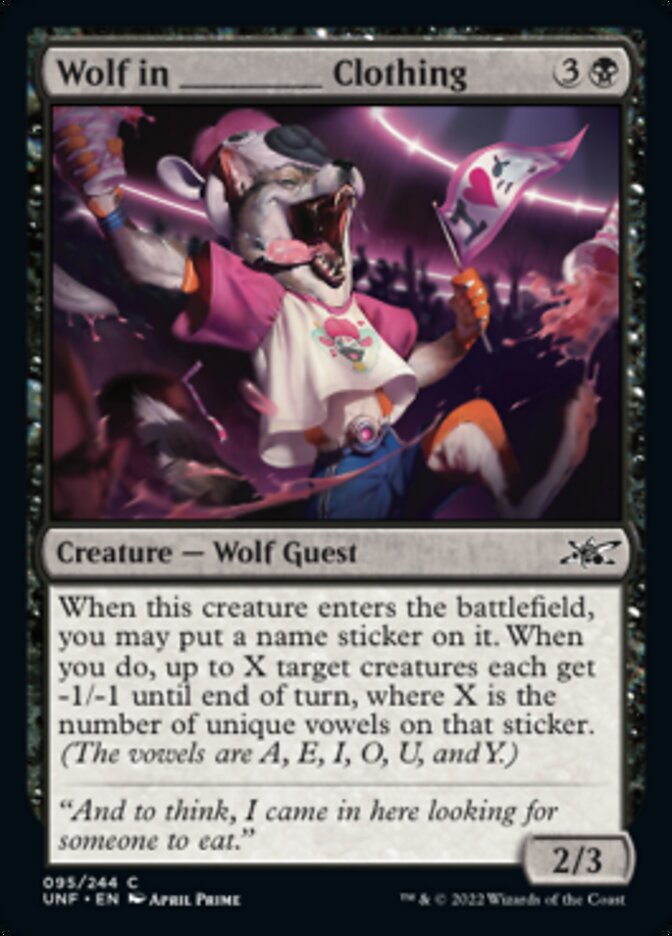 Wolf in _____ Clothing [Unfinity] | Good Games North