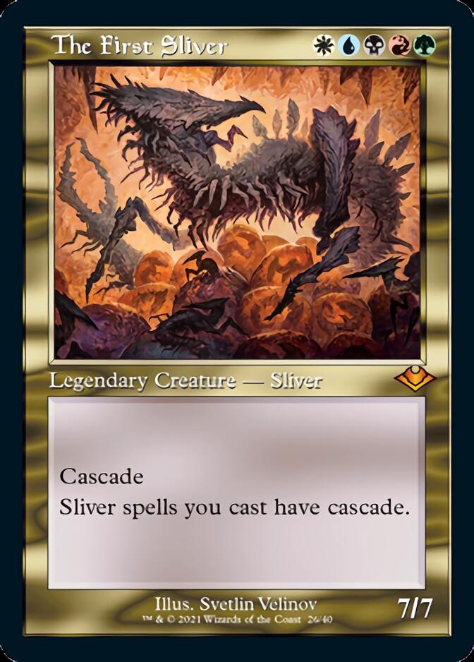 The First Sliver (Retro Foil Etched) [Modern Horizons] | Good Games North