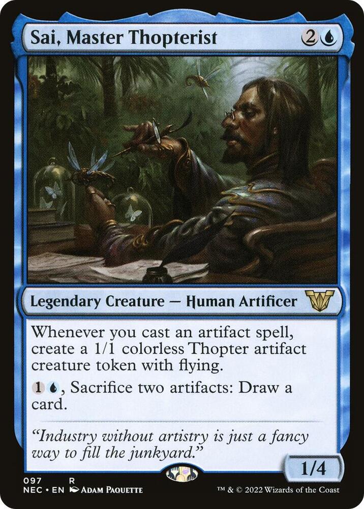 Sai, Master Thopterist 97/38 (Commander: Kamigawa: Neon Dynasty)  | Good Games North