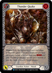 Thunder Quake (Yellow) [EVR025] (Everfest)  1st Edition Extended Art Rainbow Foil | Good Games North