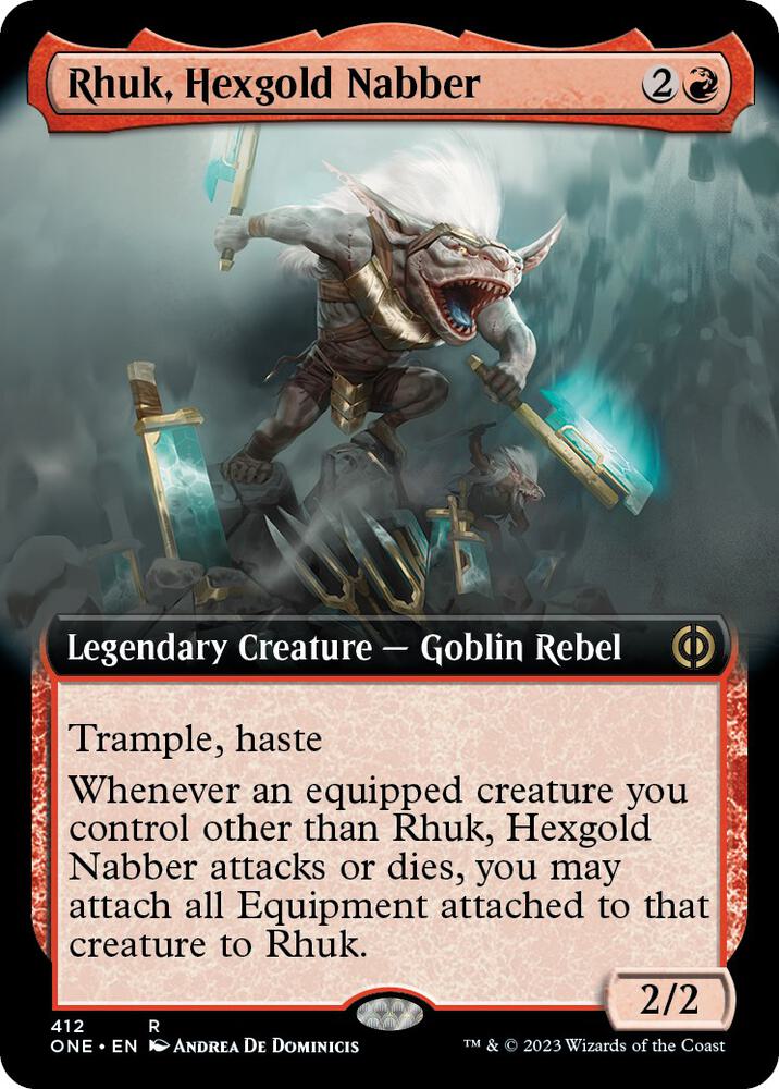 Rhuk Hexgold Nabber Extended Art (Phyrexia: All Will Be One)  | Good Games North