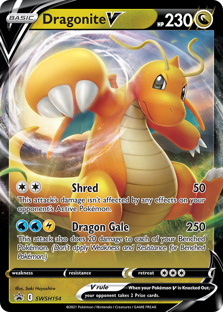 Dragonite V (SWSH154) (Jumbo Card) [Sword & Shield: Black Star Promos] | Good Games North