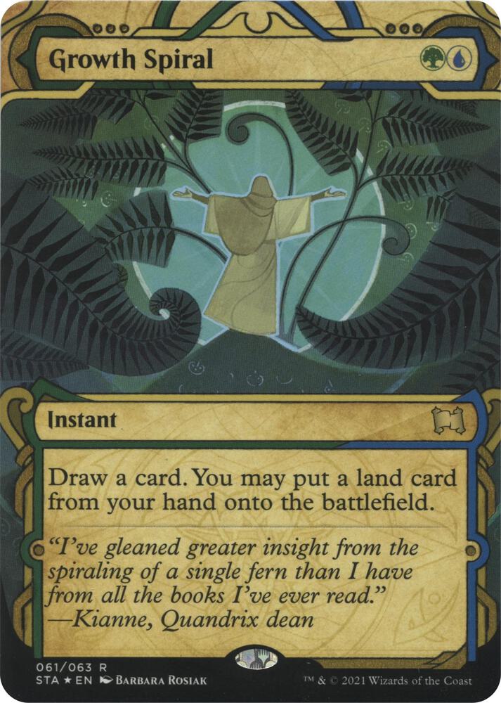 Growth Spiral Foil Etched 61 (Strixhaven: Mystical Archives)  - Foil | Good Games North