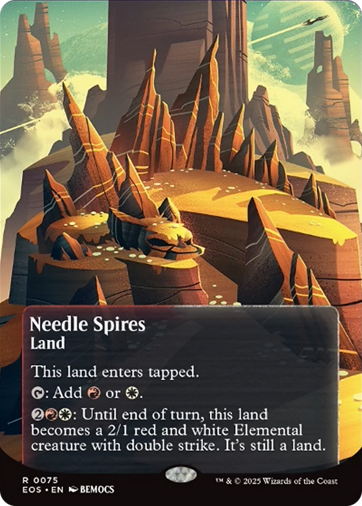 Needle Spires (0075) (Borderless) [Edge of Eternities: Stellar Sights] | Good Games North
