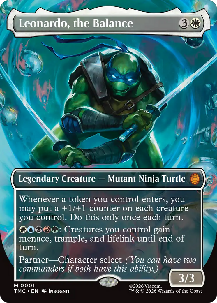 Leonardo, the Balance (Borderless) [Teenage Mutant Ninja Turtles Commander] | Good Games North