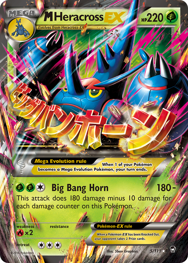 M Heracross EX (5/111) [XY: Furious Fists] | Good Games North