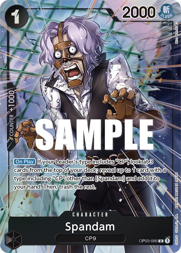 Spandam OP03-086 (Pillars of Strength)  - Alternate Art Foil | Good Games North