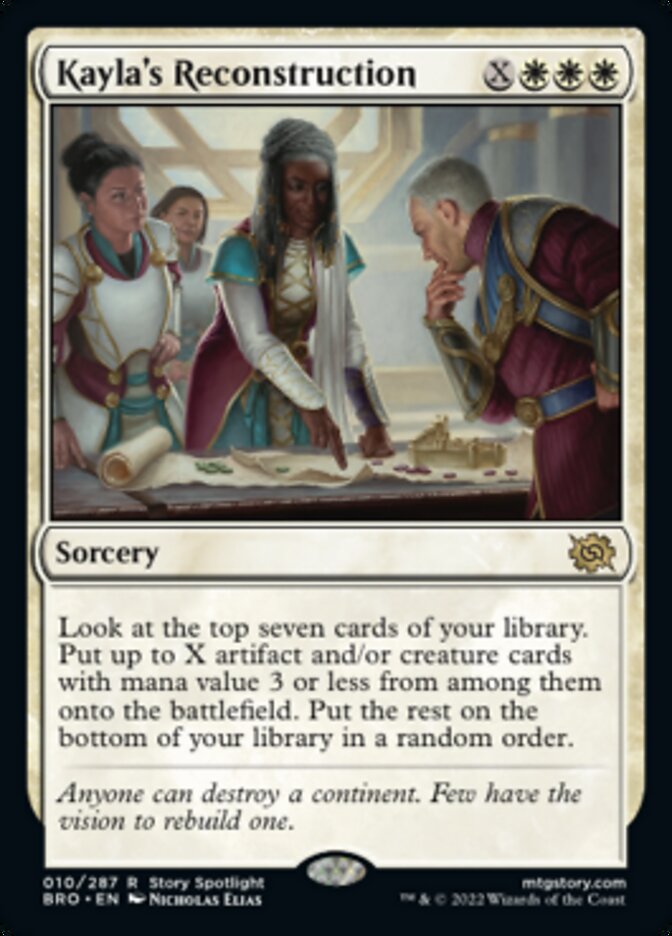 Kayla's Reconstruction (Promo Pack) [The Brothers' War Promos] | Good Games North