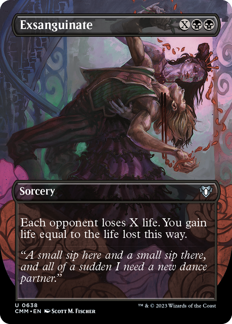 Exsanguinate (Borderless Alternate Art) [Commander Masters] | Good Games North