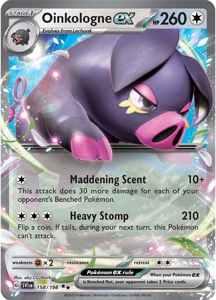 Oinkalogne ex (158/198) (Jumbo Card) [Scarlet & Violet: Base Set] | Good Games North