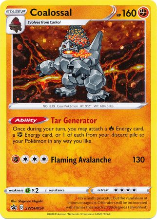 Coalossal (SWSH054) [Sword & Shield: Black Star Promos] | Good Games North