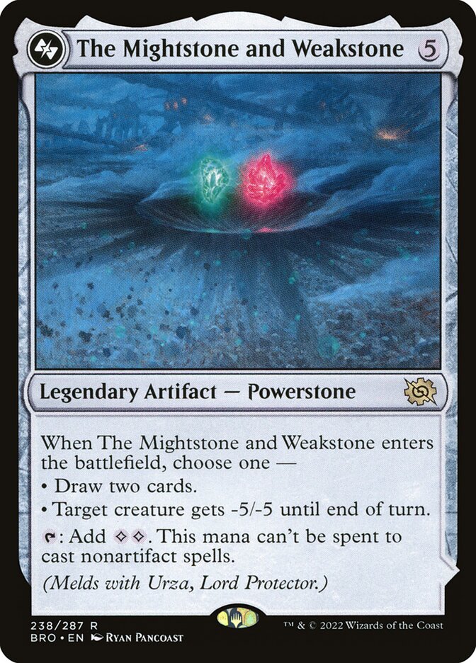 The Mightstone and Weakstone (The Brothers' War)  - Foil | Good Games North