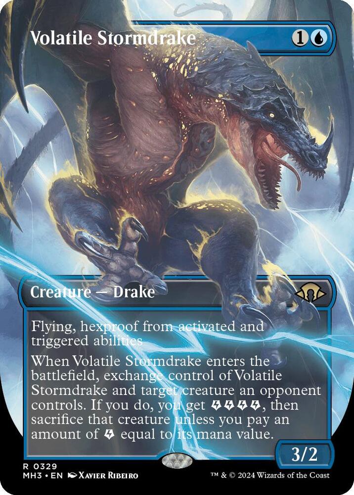 Volatile Stormdrake Borderless (Modern Horizons 3)  | Good Games North