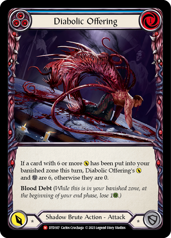 Diabolic Offering [DTD107] (Dusk Till Dawn)  Rainbow Foil | Good Games North