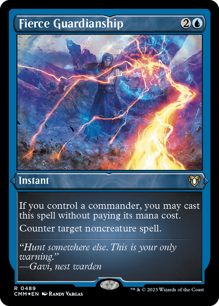 Fierce Guardianship (Foil Etched) [Commander Masters] | Good Games North