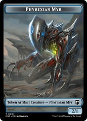 Phyrexian Myr // Servo Double-Sided Token [Modern Horizons 3 Commander Tokens] | Good Games North