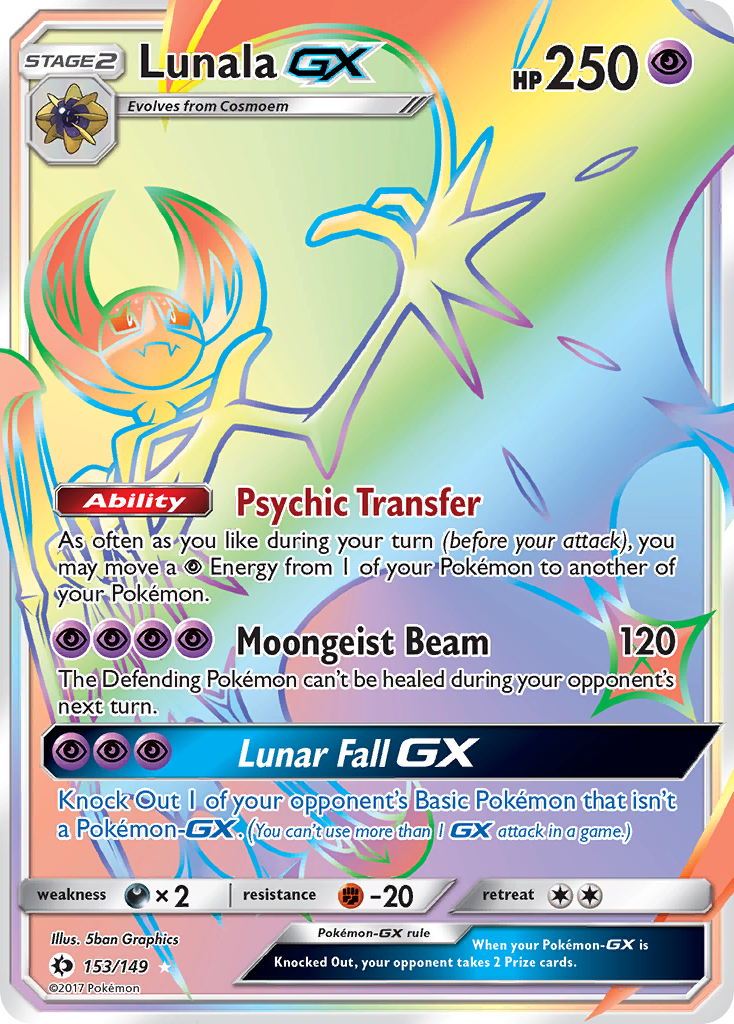 Lunala GX (153/149) [Sun & Moon: Base Set] | Good Games North