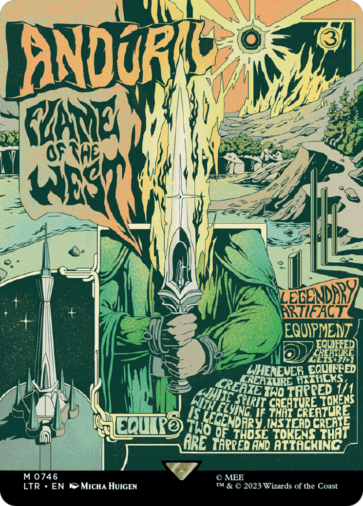 Anduril, Flame of the West (Borderless Poster) [The Lord of the Rings: Tales of Middle-Earth] | Good Games North