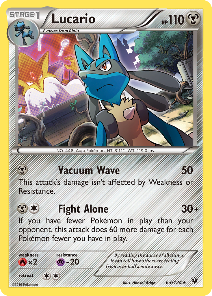 Lucario (63/124) (Cosmos Holo) [XY: Fates Collide] | Good Games North