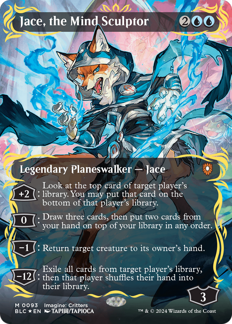 Jace, the Mind Sculptor (Borderless) (Raised Foil) [Bloomburrow Commander] | Good Games North