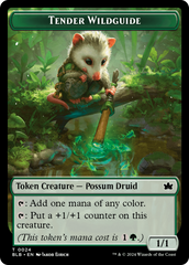 Fish // Tender Wildguide Double-Sided Token [Bloomburrow Tokens] | Good Games North