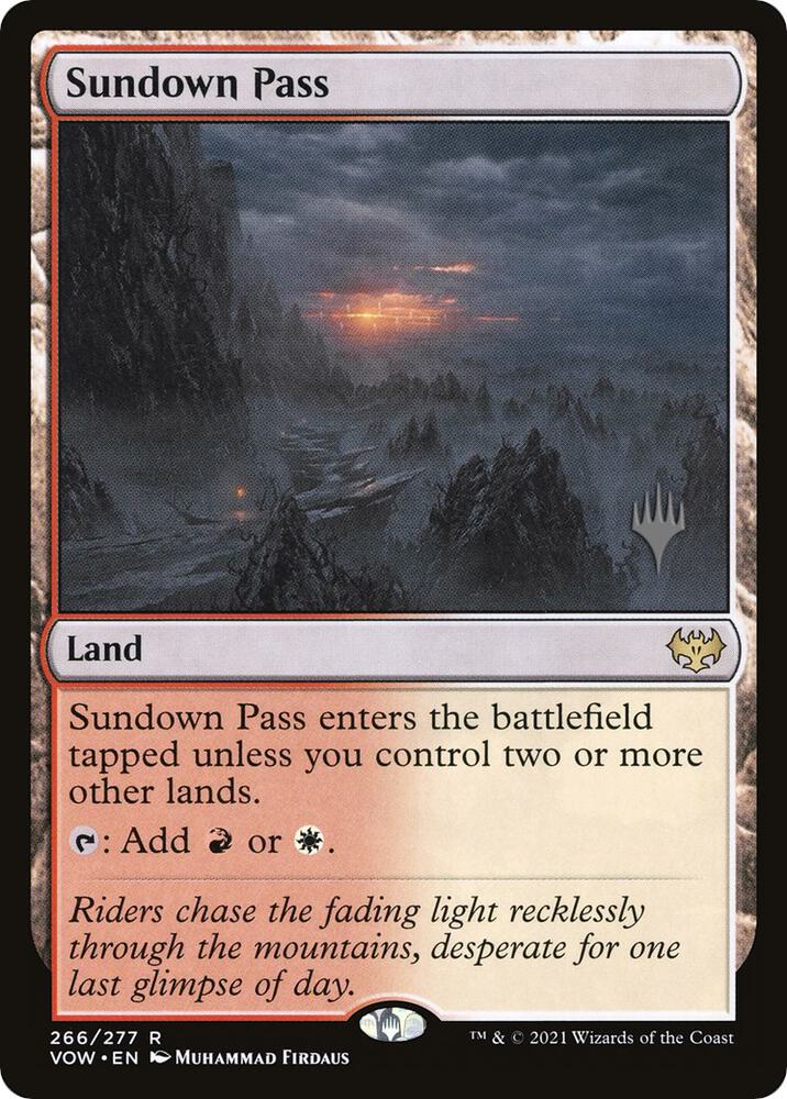 Sundown Pass (Promo Pack: Dominaria United)  - Foil | Good Games North