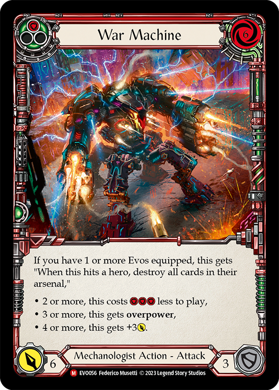 War Machine [EVO056] (Bright Lights)  Rainbow Foil | Good Games North