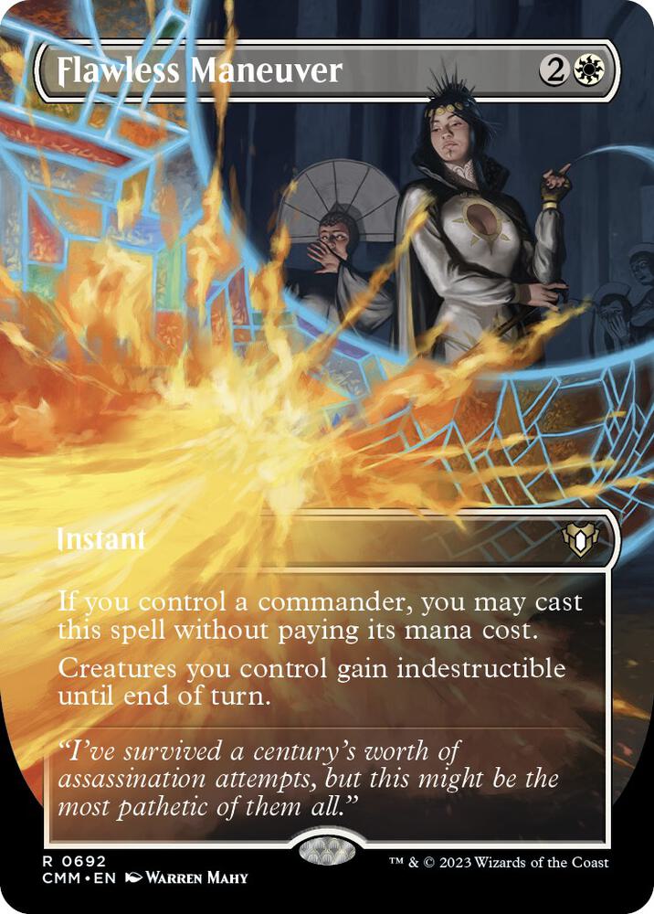 Flawless Maneuver Borderless (Commander Masters)  - Foil | Good Games North