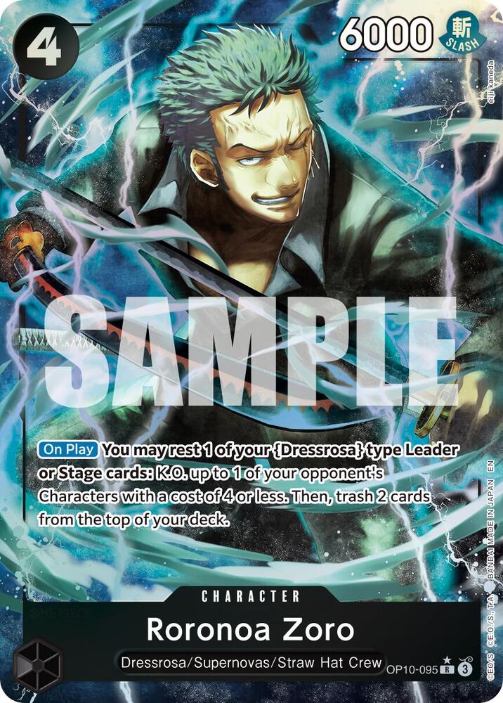 Roronoa Zoro OP10-095 (Premium Booster -The Best- Vol. 2)  - Alternate Art Foil | Good Games North