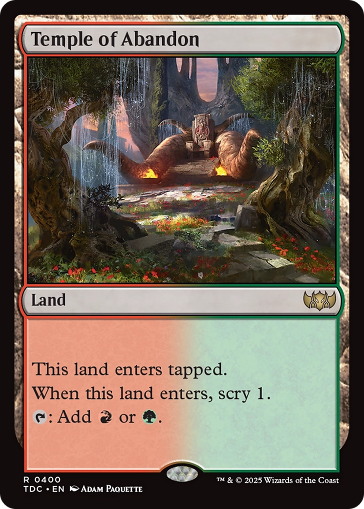 Temple of Abandon [Tarkir: Dragonstorm Commander] | Good Games North