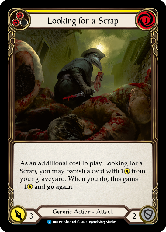 Looking for a Scrap (Yellow) [OUT196] (Outsiders)  Rainbow Foil | Good Games North