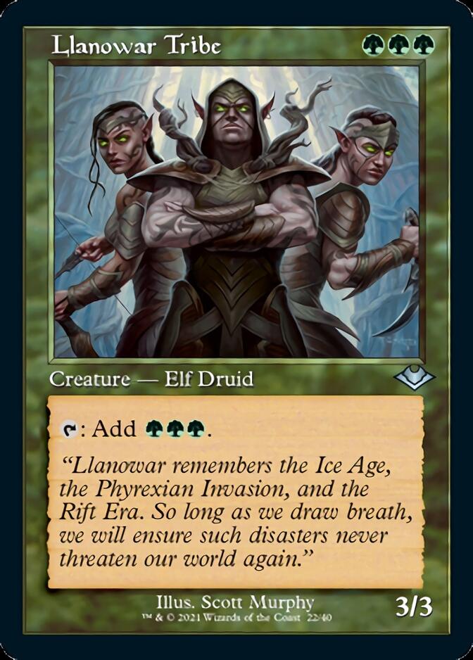 Llanowar Tribe (Retro) [Modern Horizons] | Good Games North