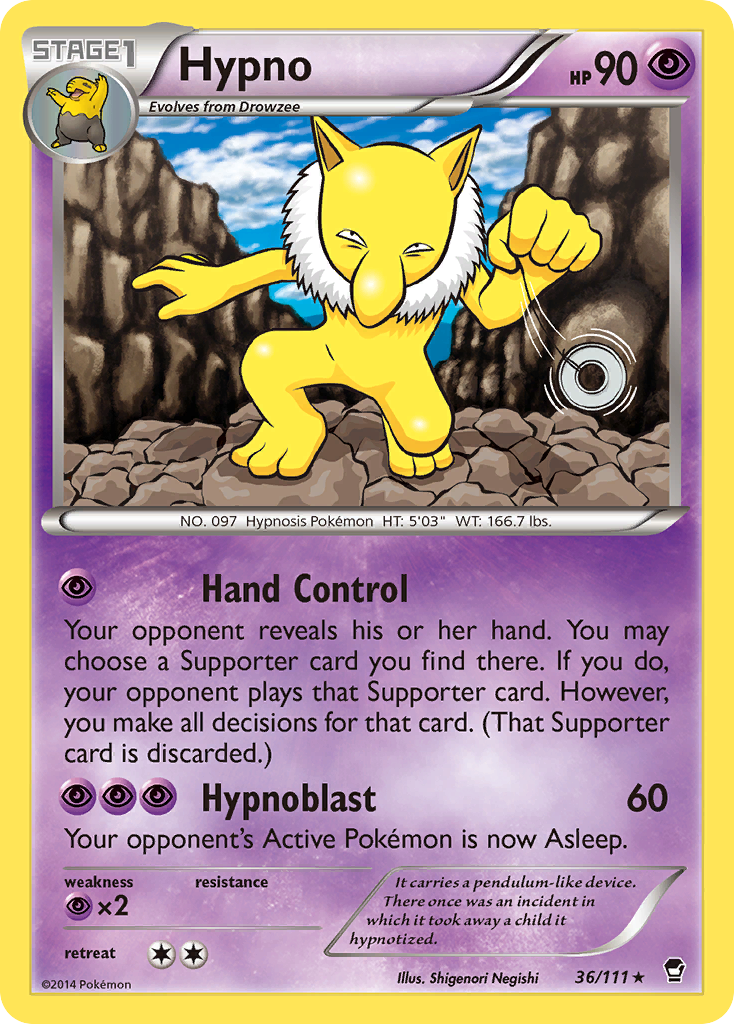 Hypno (36/111) [XY: Furious Fists] | Good Games North
