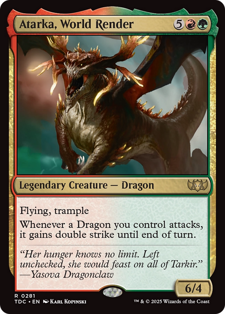 Atarka, World Render [Tarkir: Dragonstorm Commander] | Good Games North