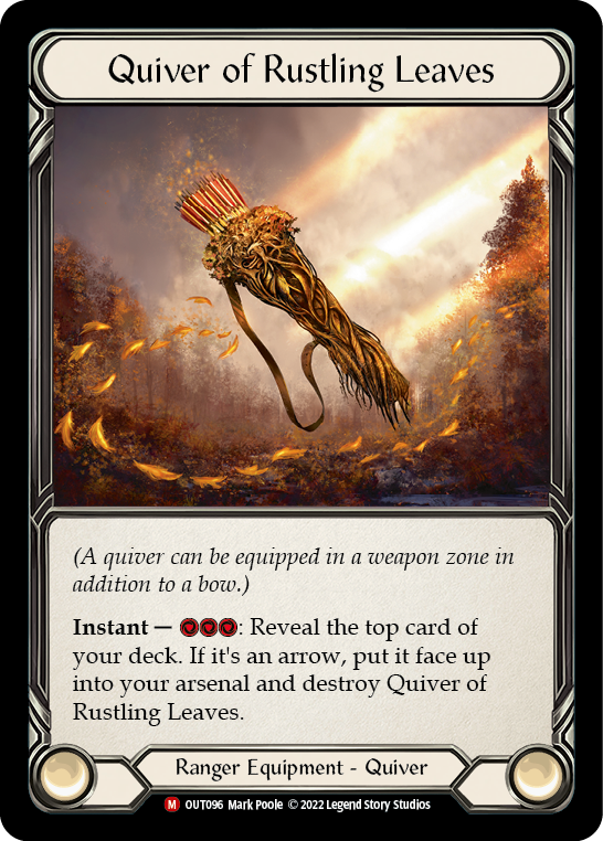 Quiver of Rustling Leaves [OUT096] (Outsiders)  Cold Foil | Good Games North