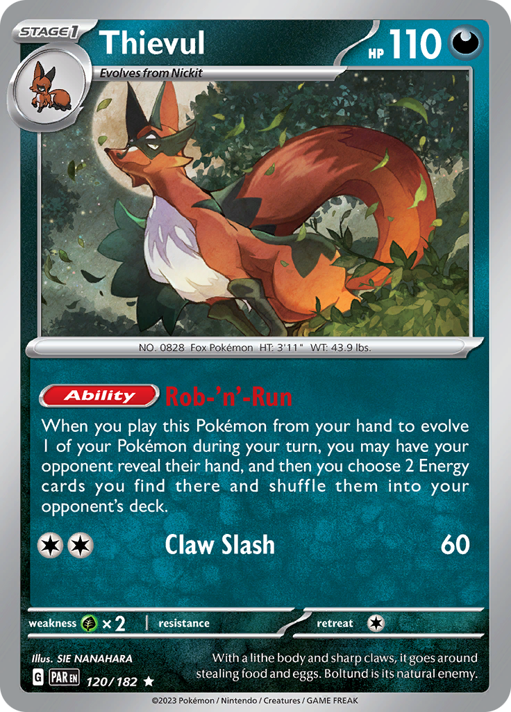 Thievul (120/182) [Scarlet & Violet: Paradox Rift] | Good Games North