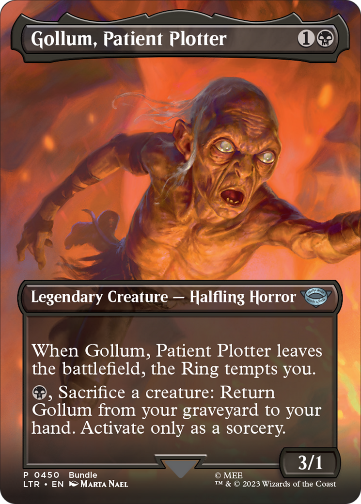Gollum, Patient Plotter (Borderless Alternate Art) [The Lord of the Rings: Tales of Middle-Earth] | Good Games North