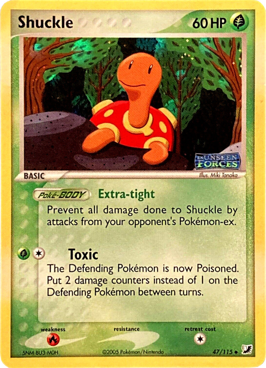Shuckle (47/115) (Stamped) [EX: Unseen Forces] | Good Games North