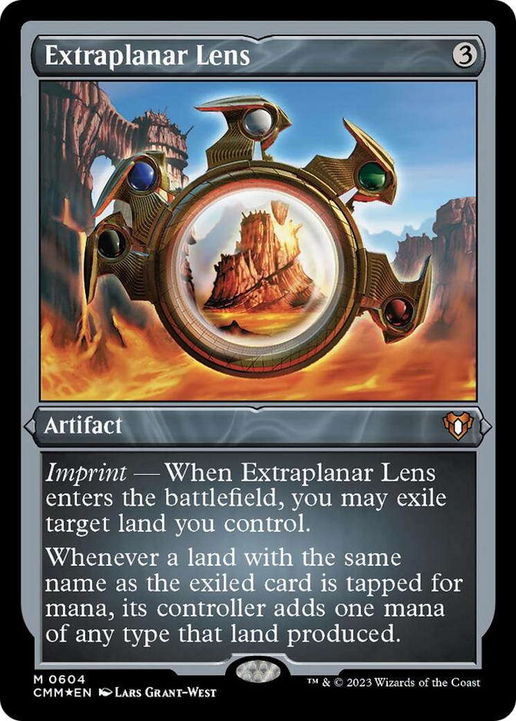 Extraplanar Lens (Foil Etched) [Commander Masters] | Good Games North