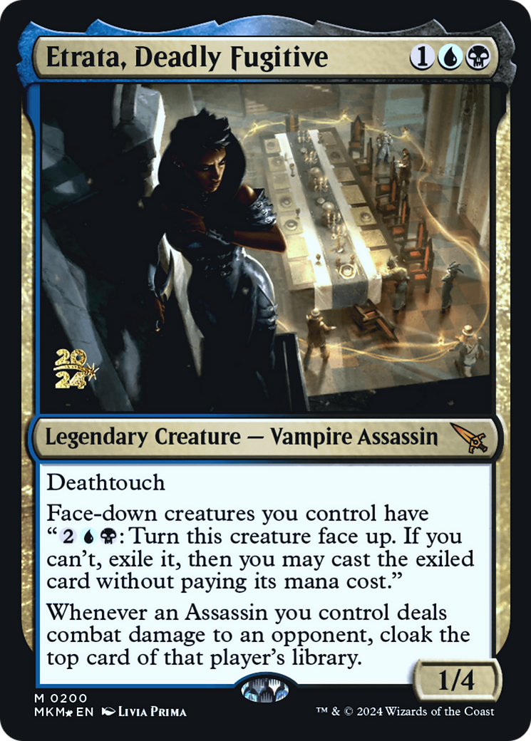 Etrata, Deadly Fugitive [Murders at Karlov Manor Prerelease Promos] | Good Games North