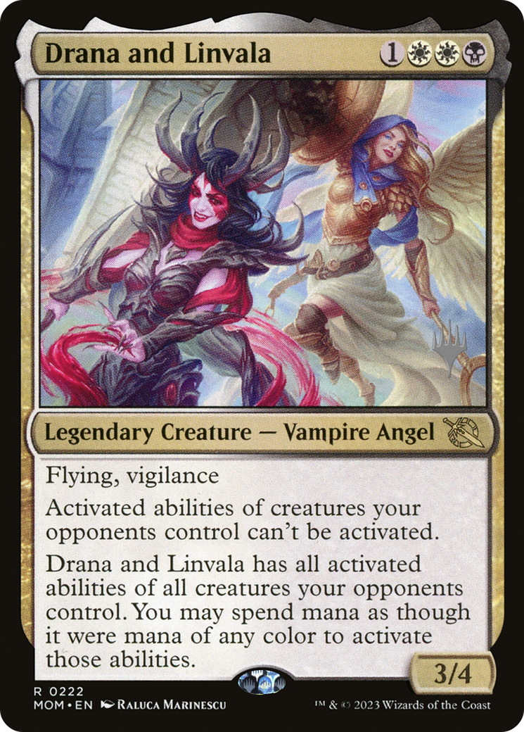 Drana and Linvala (Promo Pack) [March of the Machine Promos] | Good Games North
